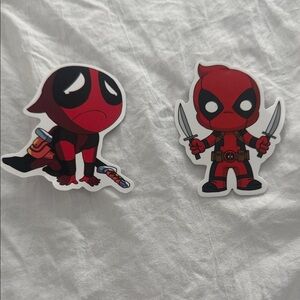 Red Vinyl Sticker Set - 2 Pack